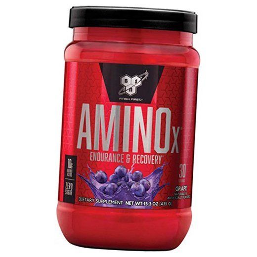 

Amino Acids for Endurance and Recovery, Amino X, BSN (28158001) 435g Grape