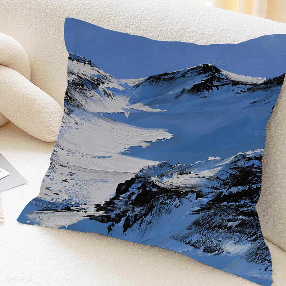 Conrad Jon Snow Mountain Artist Pillow Cover Design Cushion Cover Decor Holiday Decorati