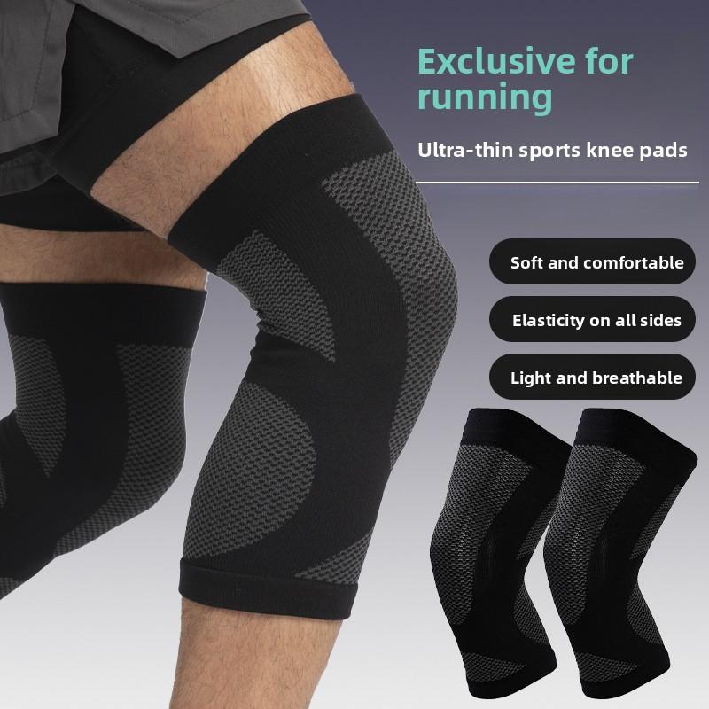 Sports Knee Pads for Men, Ultra-thin Knees, Thin Warm Joints, Non-slip, Invisible and Seamless, Non-sliding, Light and Thin Basketball Socks Machine