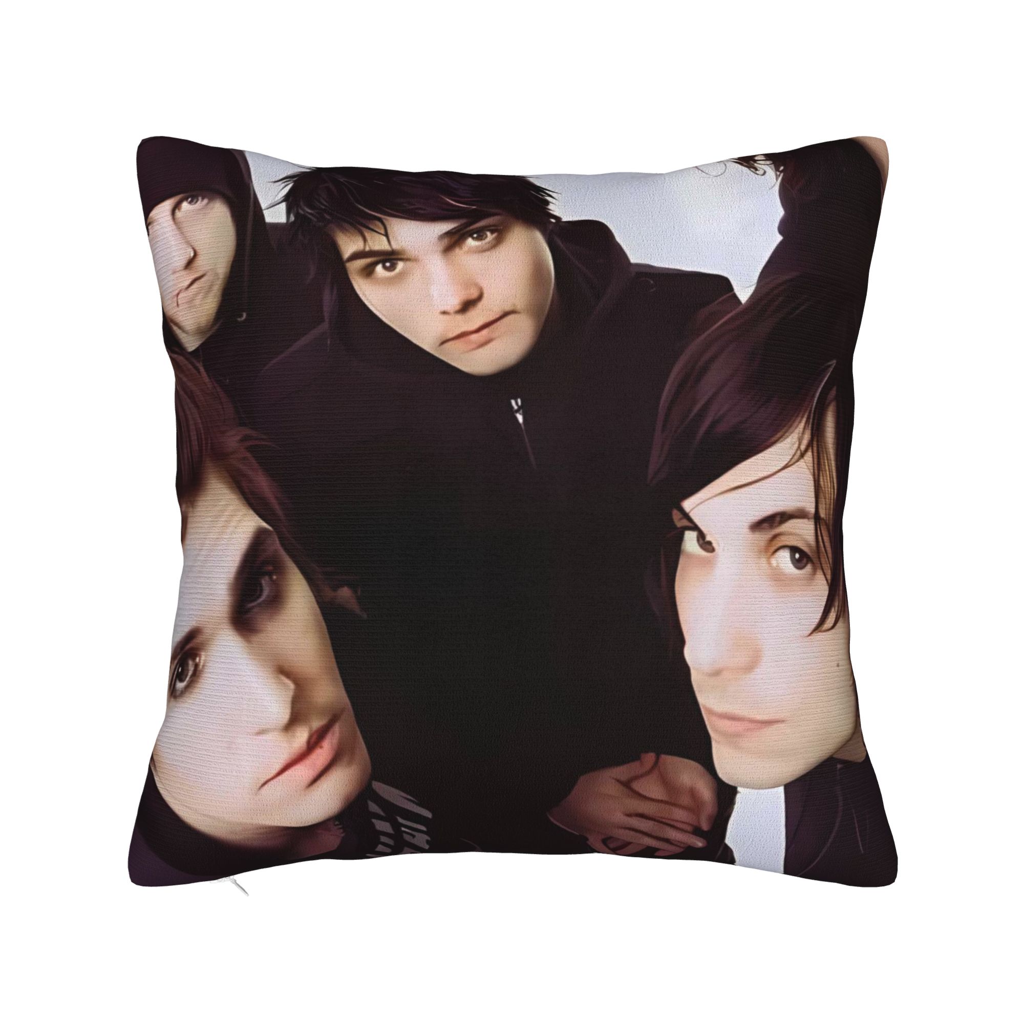 

My Chemical Romance Band Pillow Case Print Pillow Cover For Sofa Home Decor Funny Cushion Cover 12x12Inch