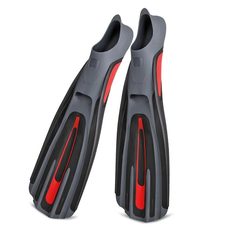 Adult Open-Heel Swim Fins Snorkeling Freediving Scuba Diving Silicone Rubber Medium-Length Frog Size 34-47
