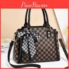 Womens Handbag Modern With Spacious Design And Stylish Plaid Elements For Daily Use