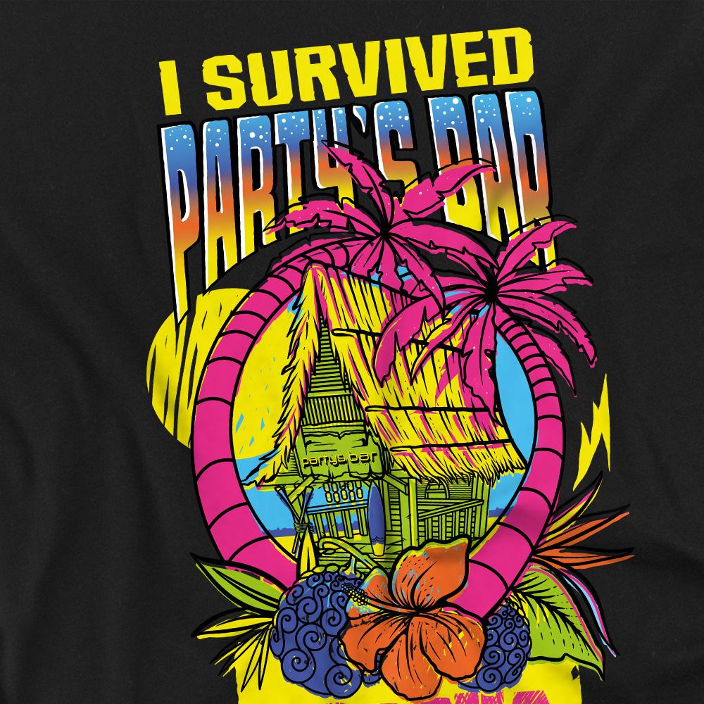 One Piece Mens I Survived Party´s Bar T-Shirt