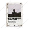 1975 British Comedy Film Monty Python and the Holy Grail Metal Tin Sign Retro Metal Signs Wall Plate Home Bar Club Metal Plaque