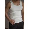 Men's Korean Style Slim Fit Ice Silk Tank Top: Ribbed Solid Color Sleeveless Sport Shirt