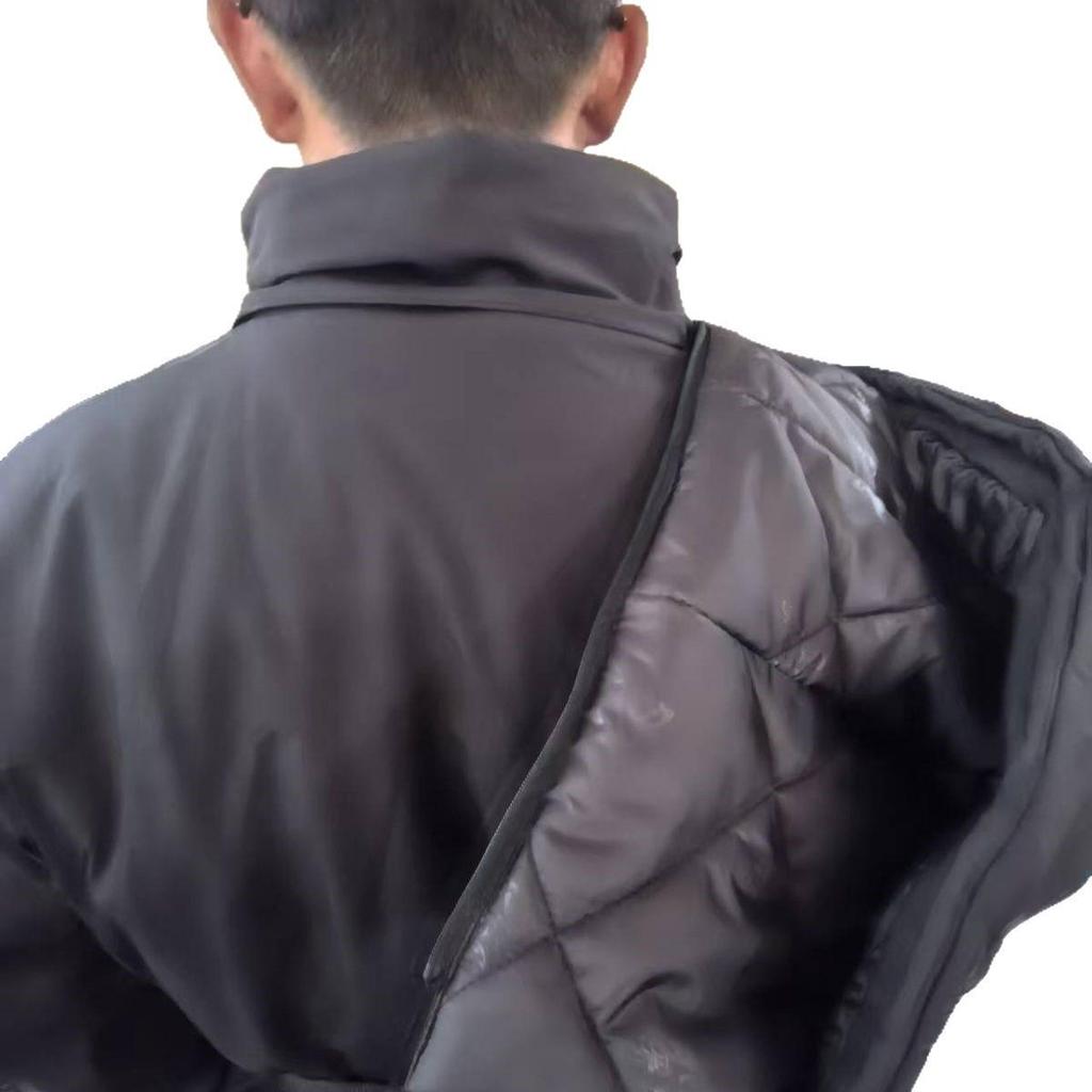 Macacão de Ciclismo e Esqui Impermeável de Inverno Espesso com Algodão Quente e Capa à Prova de Vento, Ideal para Armazenamento a Frio e Entrega.