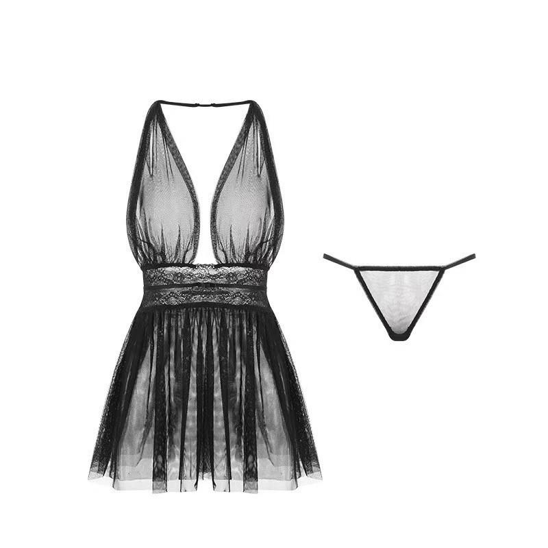 Sexy Underwear Sexy Women's Pure Desire Hot Pleated Waist Dress Princess