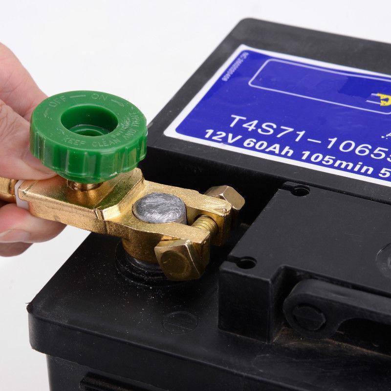 Car Electrical Isolator Switch Rotary Disconnect Power Off Cut-off Terminal Battery Anti-Leakage Automotive Truck Accessory
