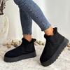 New Winter Women Snow Boots Plush Warm Non Slip Waterproof Ladies Flats Sneakers Casual Slip on Female Ankle Boots Zapatos Mujer