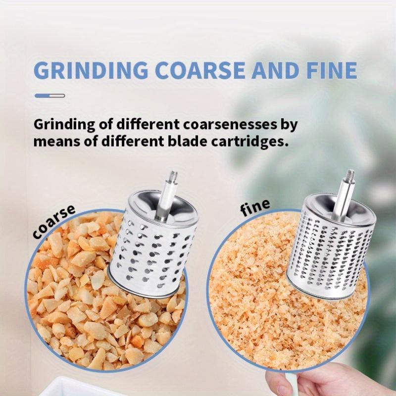 Multifunctional Hand Cranked Peanut Crusher, Nut Grinder, Cheese Shredder, Manual Masher, Suitable for Hard Cheese, Chocolate, Walnuts, Nuts, Etc