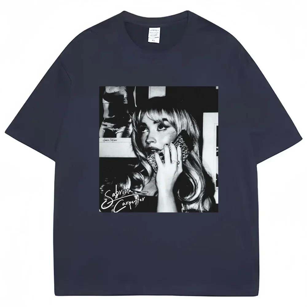 Maglietta Vintage Sabrina Carpenter Short N Sweet Tour Moda Hip Hop Cotone Maglietta Oversize Uomo Donna Magliette Y2k Regalo