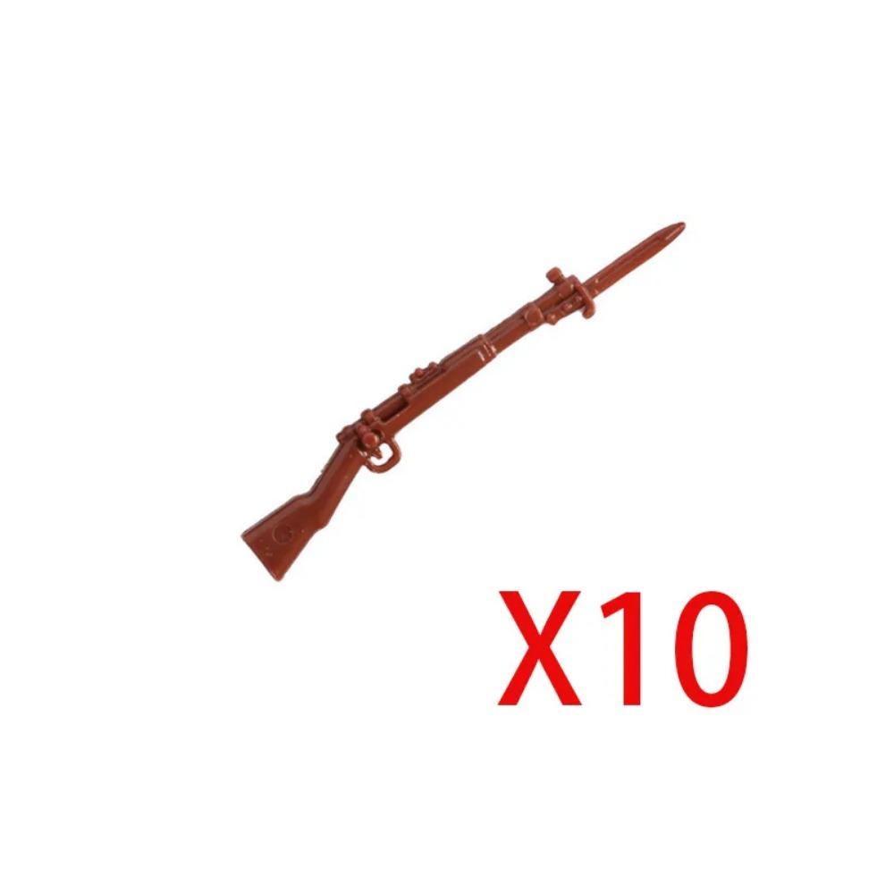 WWI WWII Building Blocks Soldiers Military Accessories Bomb Two-color Gun Mini Brick Weapons Gift Toy AKM Helmet RPG Grenad X026