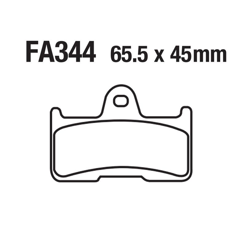 USERX Motorcycle disc brake pad Brakes Front Rear Disc Brake Pads For FA344 YAMAHA YFM660 CF 500 625 800 Goes G 520 525 625I