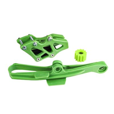 A16P-Fourche Plate Chaîne en Caoutchouc Guide-Chaîne Chaîne Chaîne Frottement Pour Kawasaki KXF250 KXF450 KX250F KX450F KXF 250 Roue de Guidage en Caoutchouc Frottement de Chaîne