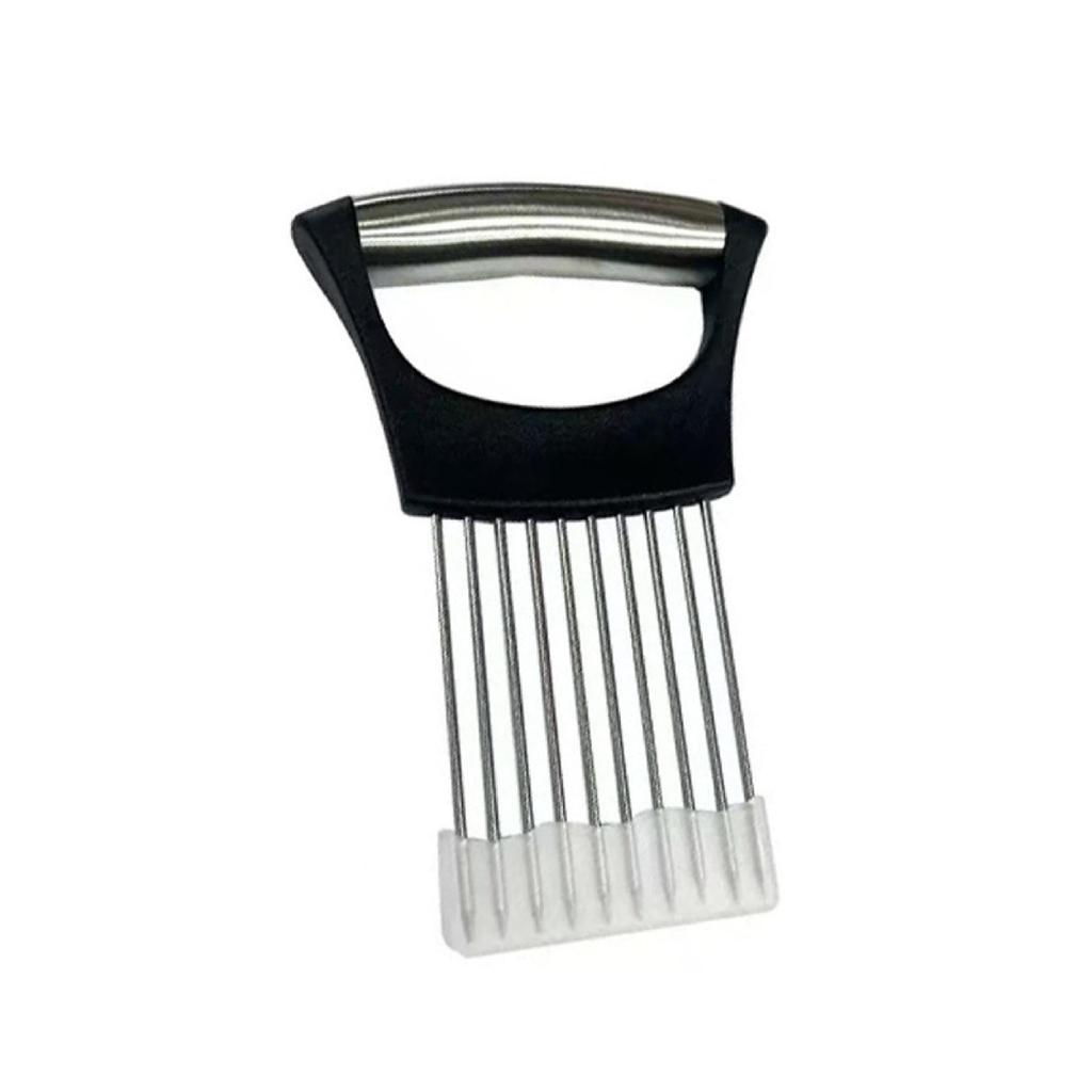 304 Stainless Steel Onion Holder & Meat Tenderizer - Vegetable Slicer Kitchen Tool