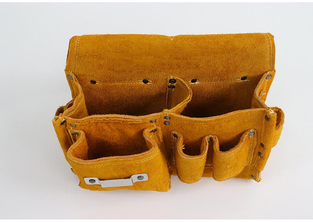 Multi-Functional Carpenter's Nail Apron Tool Belt - Wear-Resistant Nail Pouch Waist Bag for Construction Site.