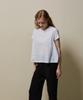SHINE ON YOU Cotton A-Line Half Tee_ White