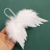 10Pcs White Vintage Feather Wing Lovely Chic Angel Christmas Tree Decoration Hanging Ornament Home/Party/Wedding Ornaments