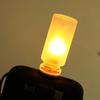 USB Flame Flickering LED Frosted Clear Glass Candle Night Light Simulated Flame for Car Home Room Laptop PC Festival Decoration