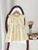 Summer Girls Cotton Embroidered Sleeveless Princess Dress Thin Stylish Baby Party Dress For Toddler Kids Clothing