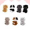Cartoon Animal Cat Plush Pendant Soft Key Chain Cute Cartoon Clip Doll Toy  Birthday Gift