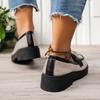 Fashion Shoes Woman Flats Oxfords Soft Slip-on Dress Summer Leather New Comfortable Slip On Grandma Fabric Rubber Spring PU Hoof Heels R