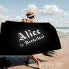 A-Alice In B-Borderland Anime Beach Swimming Towel Soft Absorbent Washcloth Children's Gifts for Kids Travel Camping Gym