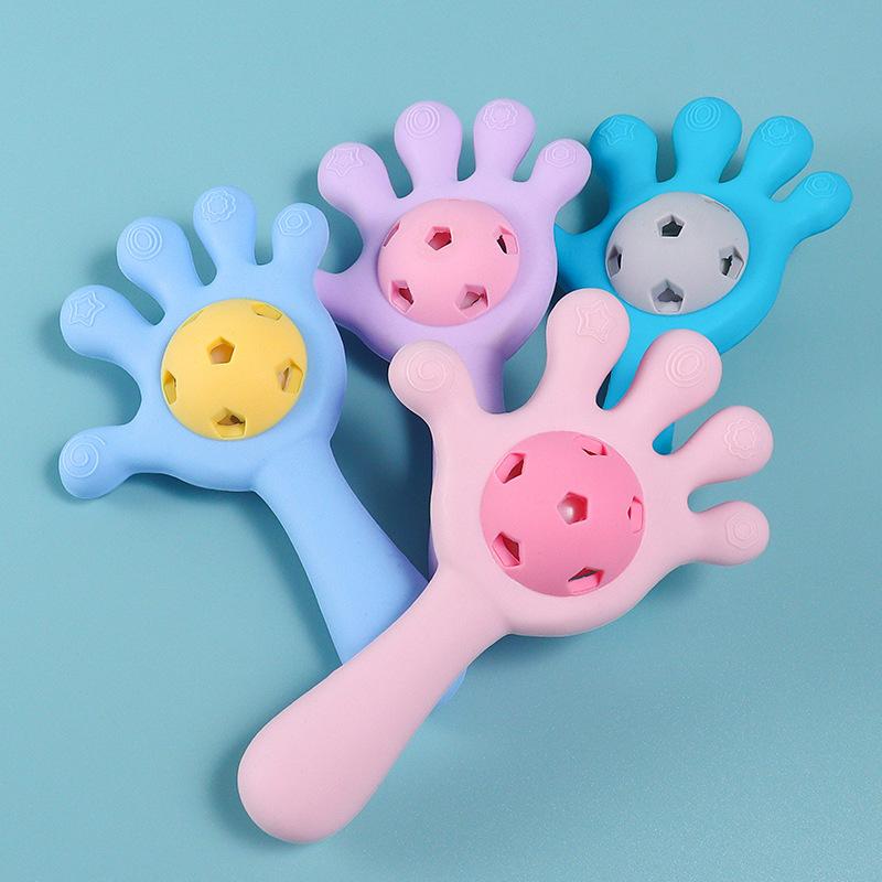 1pc Baby Palm Silicone Teether Toys Babies Accessories Newborn Sucking Chew Toys Nipple Holder Baby Nursing accessoire