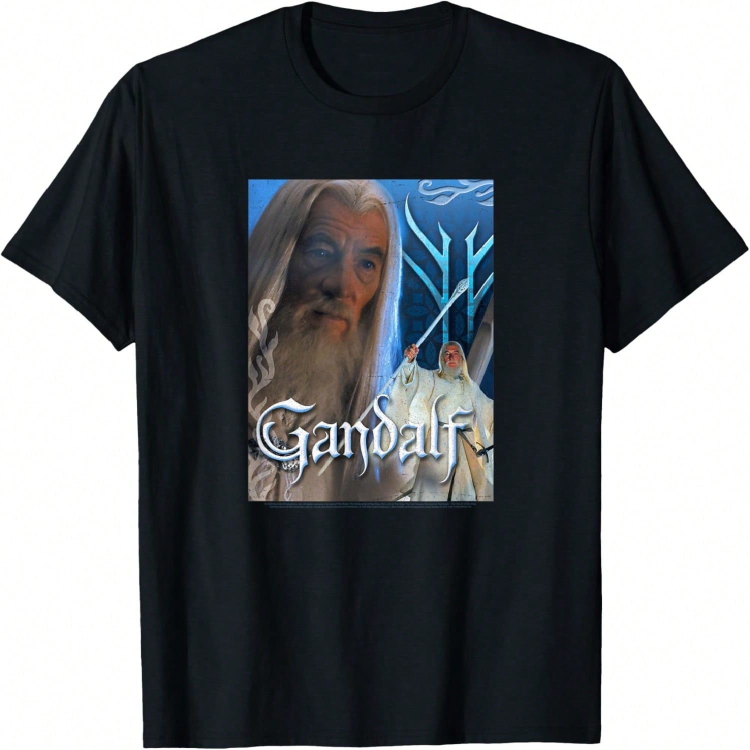 The Gandalf Overlay Poster T-Shirt S разноцветный