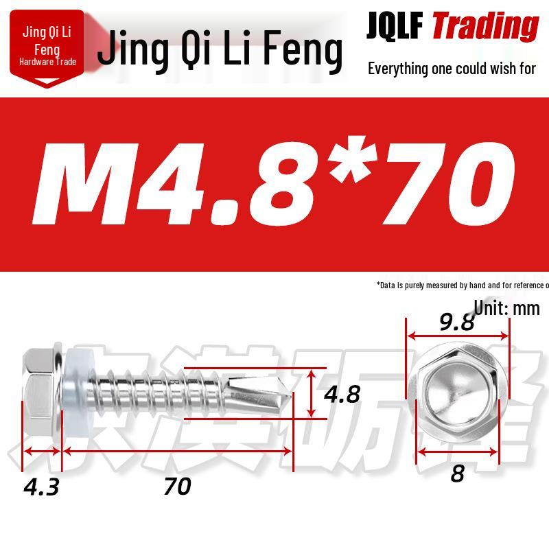Stainless Steel 410 Hex Self-Drilling Screws for Color Steel Tiles