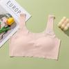 Youth Ice Silk Underwear Set: Strapless Bra & Panties for Girls 8-16