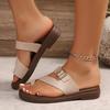 Fashion Ladies Shoes 2025 Hot Sale Open Toe Women's Slippers Fashion Outdoor Belt Buckle Beach Summer Light Comfortable Flat Slippers