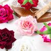 Artificial Flowers for Home Room Table Decoration Silk Red Roses Scrapbooking Diy Craft Wreath Wedding Bride Bouquet Accessories