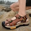 New fashionable black summer breathable beach men's sandals Lightweight Summer Large Size Men Sandals Comfortable  Sandals 38-48