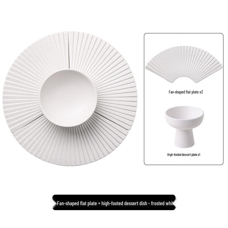 Japanese Style Ceramic Sushi & Dessert Plate Set