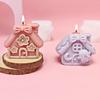 House Molds For Candles 3D Houses Plaster Casting Mold Non-Stick Silicone Fondant Mold For Candles Statues Cakes Plaster