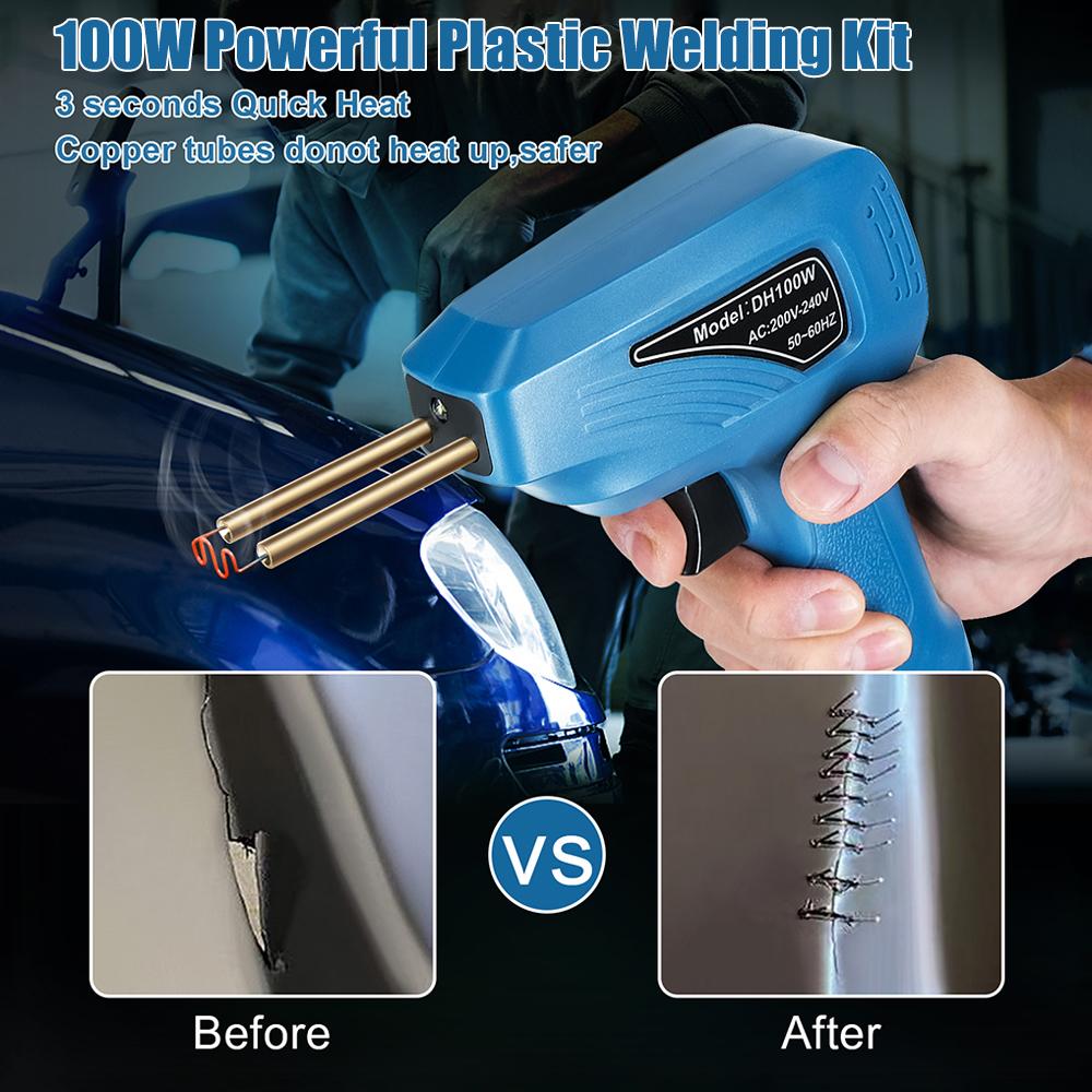 Sprekksveising Rask oppvarming Andre generasjons sprekksveising Plastsveisepistol DH100W Termisk skjæring Plante negler Støtfangerreparasjon