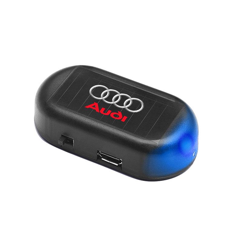 GR Gazoo Racing Car Solar Powered Wireless Anti-Theft Caution Lamp LED Flashing Light For Audi C7 C6 C5 B5 B6 B7 B8 B9 D3 Q3 Q5 Q7 TT A1 A3 A4 A5