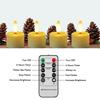 set of 6/12 Remote Controlled w/Timer Led Tea Light USB Rechargeable Tealight Warm White 3D Wick flickering Candle Lamp f/Party