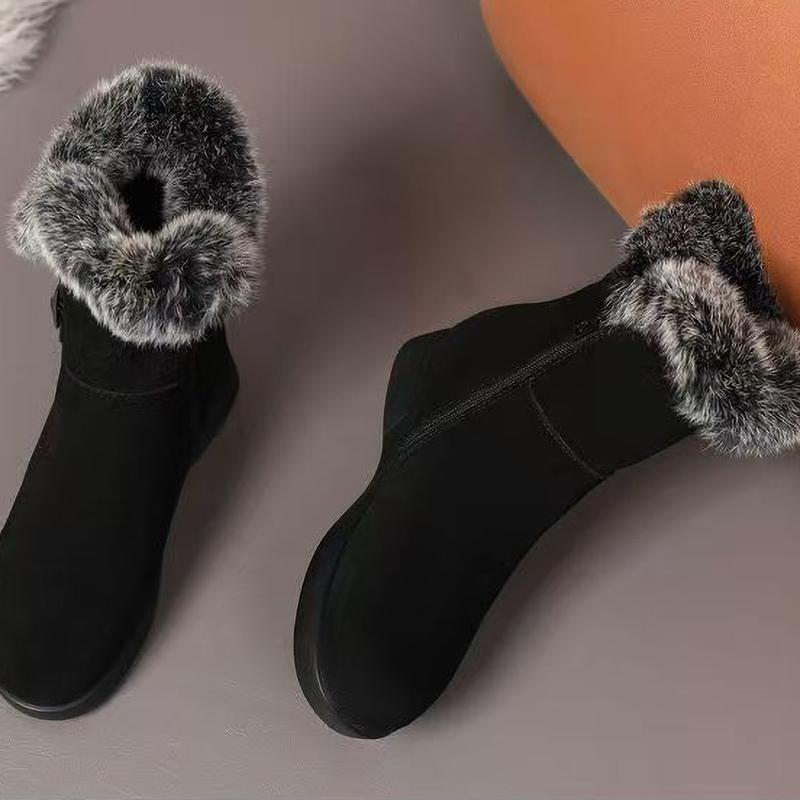 Women's Winter Fashion Warm Snow Boots with Plush Thick Comfortable Non Slip Shoes