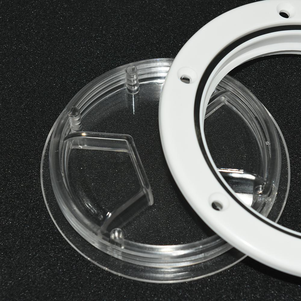 4 6 Inch Round Deck Plate Marine Boat Inspection Hatch Cover Plate Cut Out ABS Plastic Anti-corrosive Boat Deck Hatch Custom