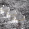 Japanese Style Hammered Glass Sake Cup