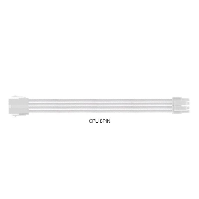 18AWG Power Supply PSU Sleeved Cable /24pin ATX /4+4pin EPS /2 X 6+2pin PCI-E PSU Extension Cable 30CM
