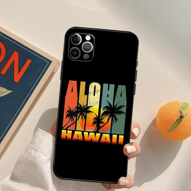 Apple Iphone14 Mobile Phone Case Aloha Beach Life, Hawaii Mobile Phone Case Hair Painted Anti-Drop Hua