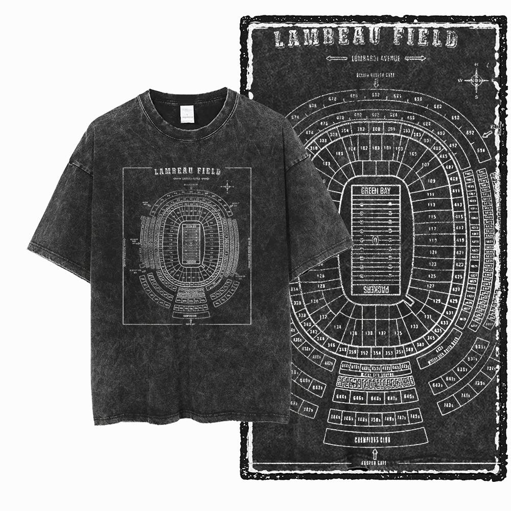 American Football Theme Vintage Graphic Printed Big Size Black Cotton Unisexs Retro TShirt G