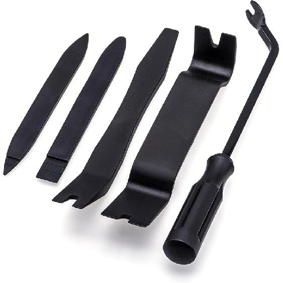 5PCS Auto Trim Removal Tool Kit, No Scratch Plastic Pry Tool Kit, Auto Trim Removal Pry Tool, Car Panel Door Window Fastener Removal Tool Set For