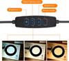5X Illuminated Magnifier 3 Color Modes Adjustable LED Magnifying Lamp with Clamp for for Repair Craft Close Work Tool