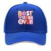 Best Sister Ever Pink Heart Lettering Design Sandwich Baseball Cap Unisex Women Sun Cap Outdoor Workouts Hat