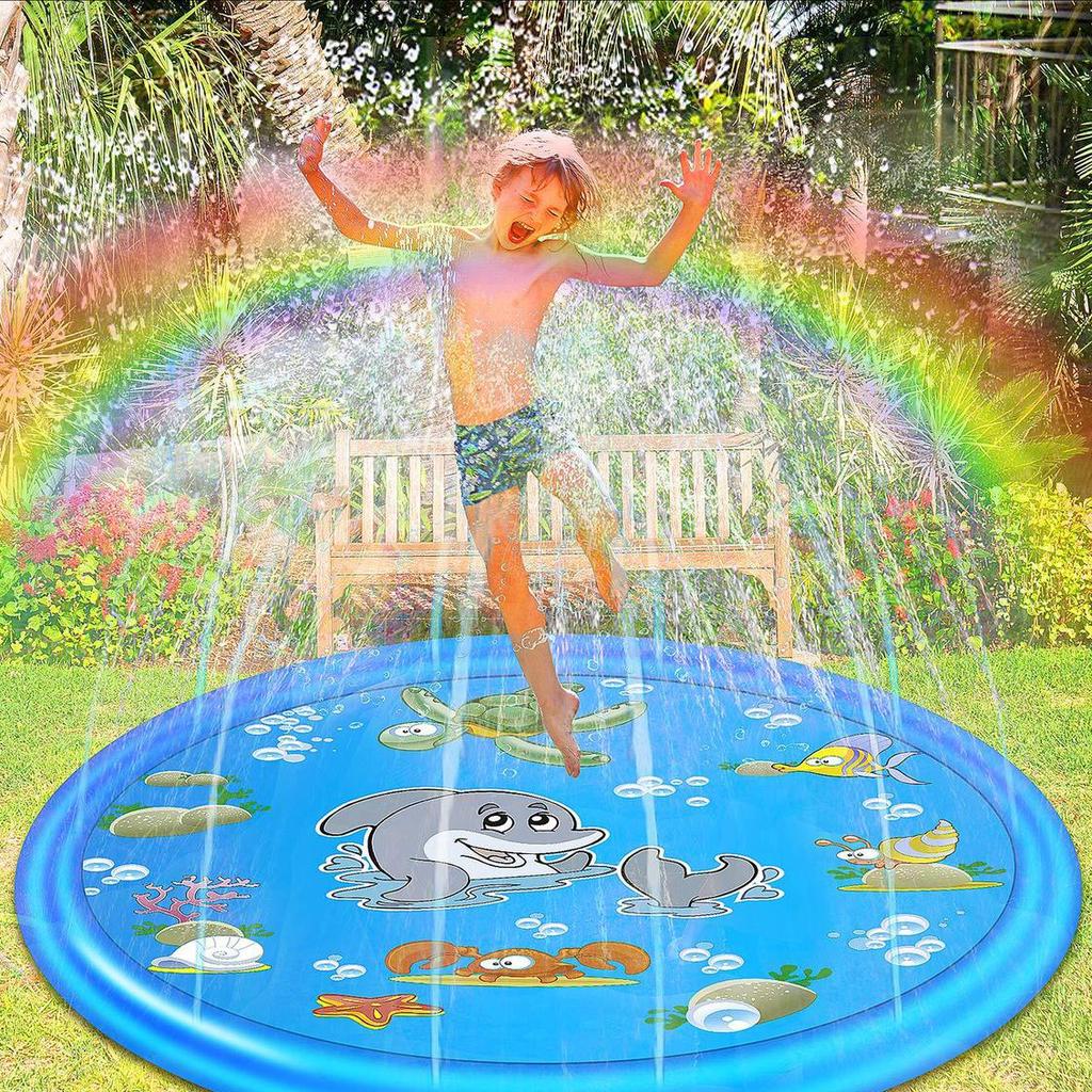 Party Swimming Pool Yard Inflatable Outdoor Water Toy for Babies from 12 Months and Toddlers 68 Colourful Splash Mat Flamingo Ideal for Garden OYE HOYE Water Sprinkler Pad for Kids Party Swimming Pool Yard Inflatable Outdoor Water Toy for Babies from 12 Months and Toddlers 68 Colourful Splash Mat Flamingo Ideal for Garden OYE HOYE Water Sprinkler Pad for Kids