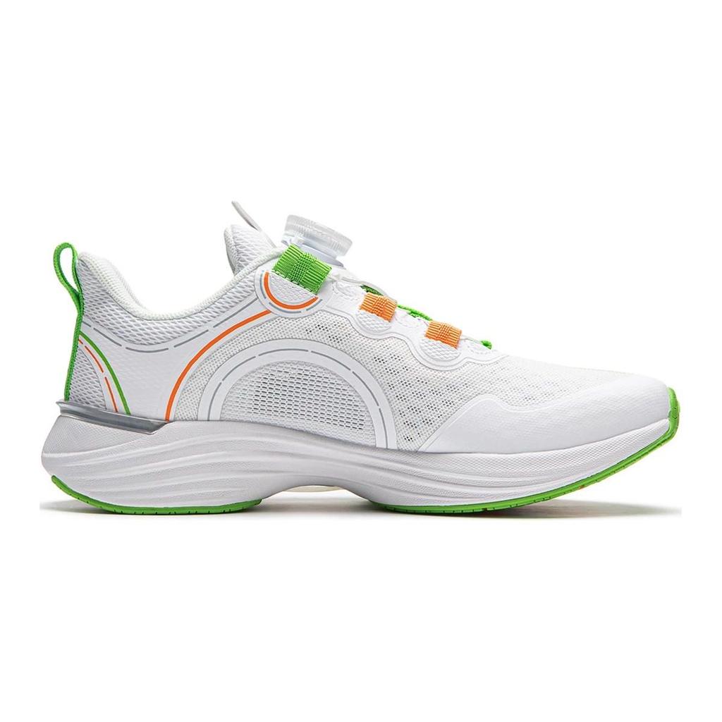 Li-Ning Cloud Low Top Kids Running Shoes Kids Sneaker White Green YKFU050-17